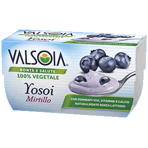 Alternativa di Soia allo Yogurt Senza Lattosio Yosoi Mirtillo Valsoia