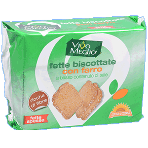 Fette Biscottate con Farro Vivo Meglio