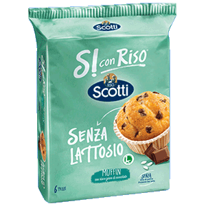 Muffin con Riso e Gocce di Cioccolato Si Con Riso - Riso Scotti